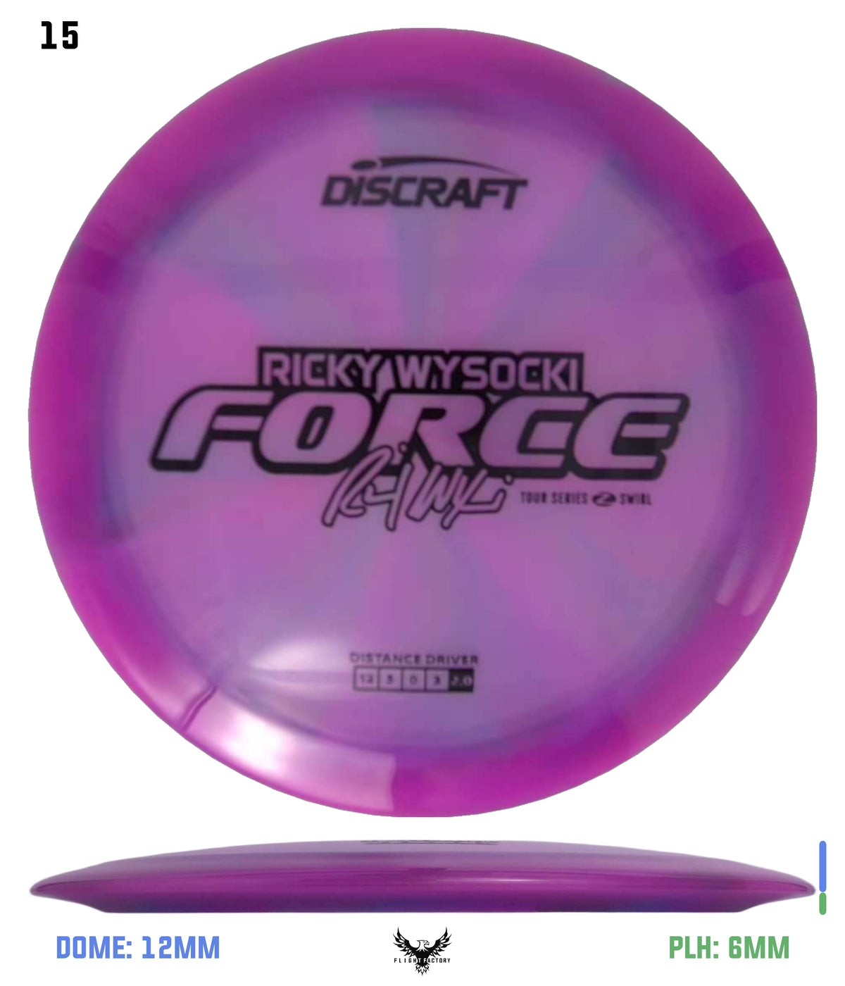 Discraft Ricky Wysocki 2025 Tour Series Z Swirl Force