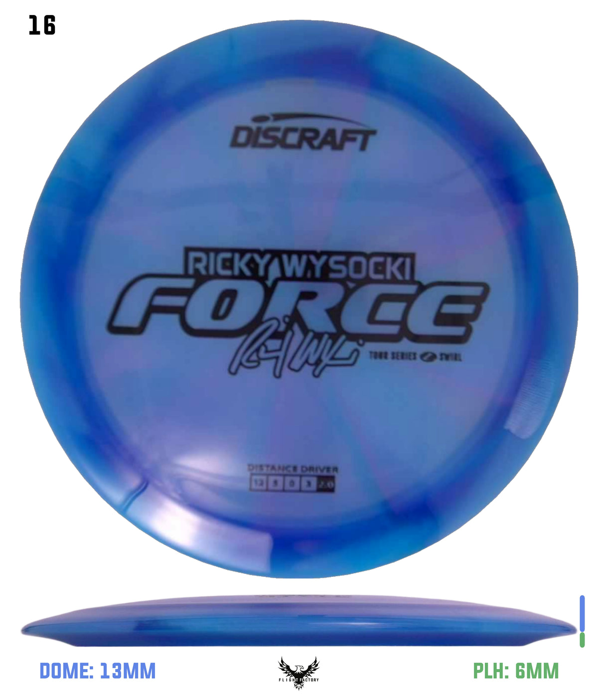 Discraft Ricky Wysocki 2025 Tour Series Z Swirl Force