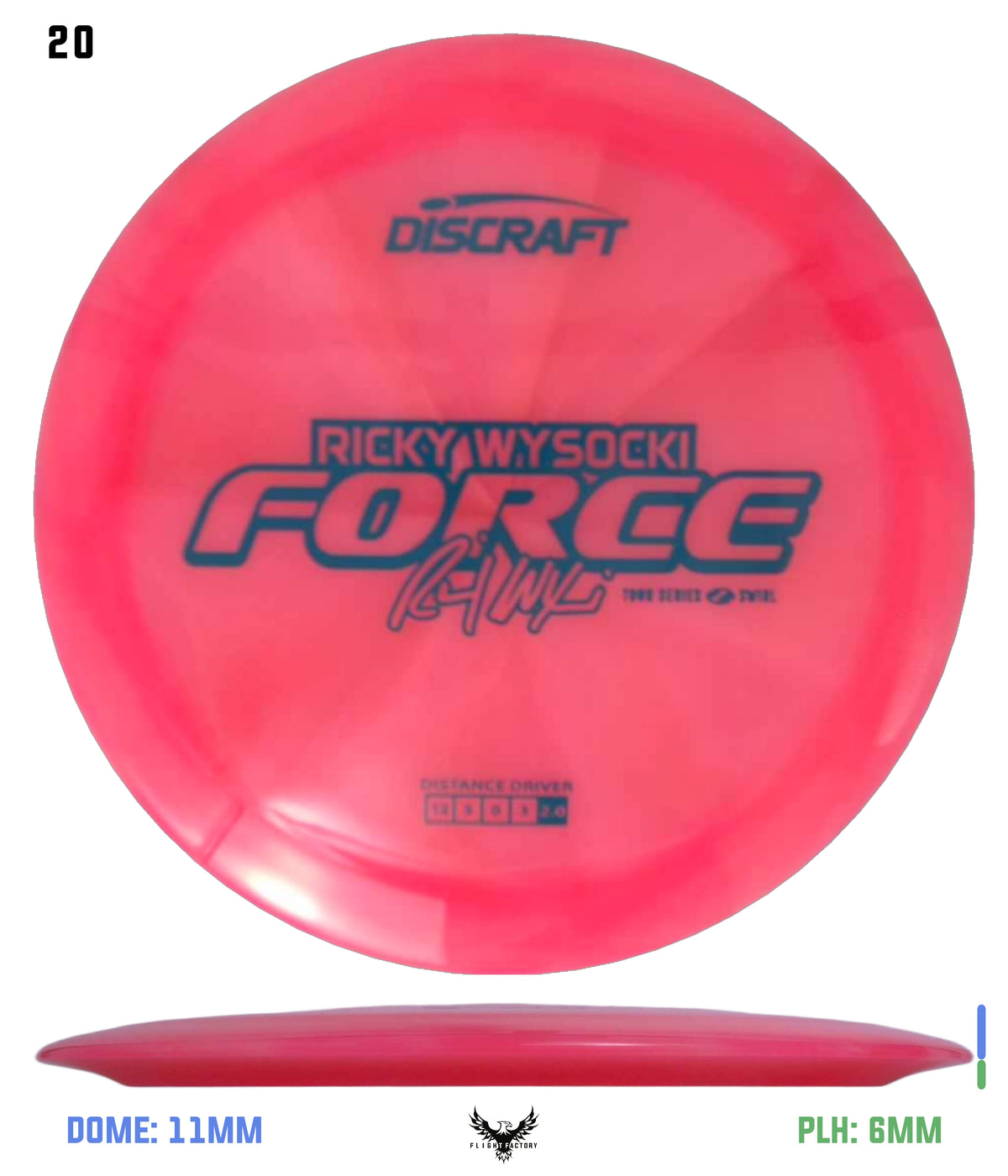 Discraft Ricky Wysocki 2025 Tour Series Z Swirl Force