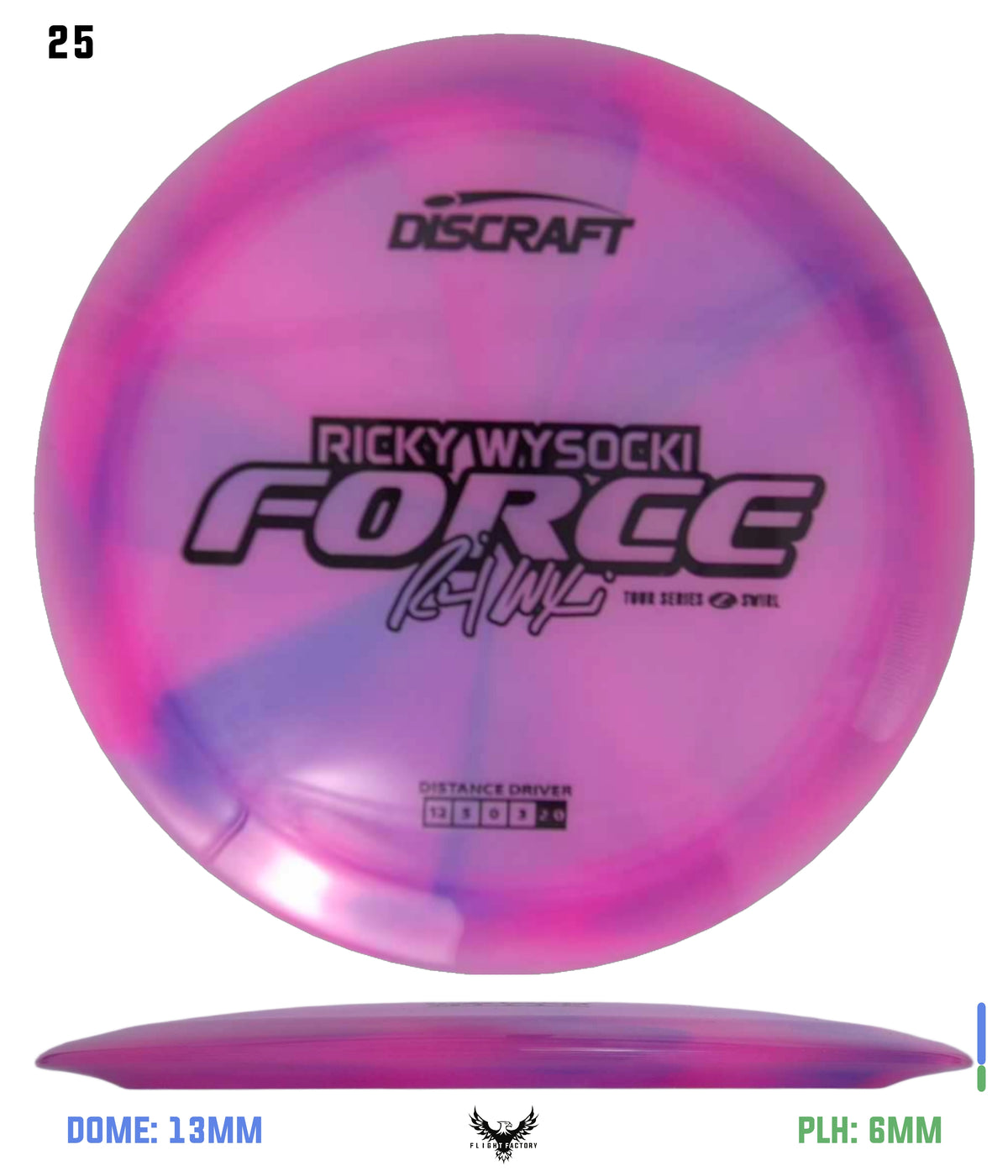 Discraft Ricky Wysocki 2025 Tour Series Z Swirl Force