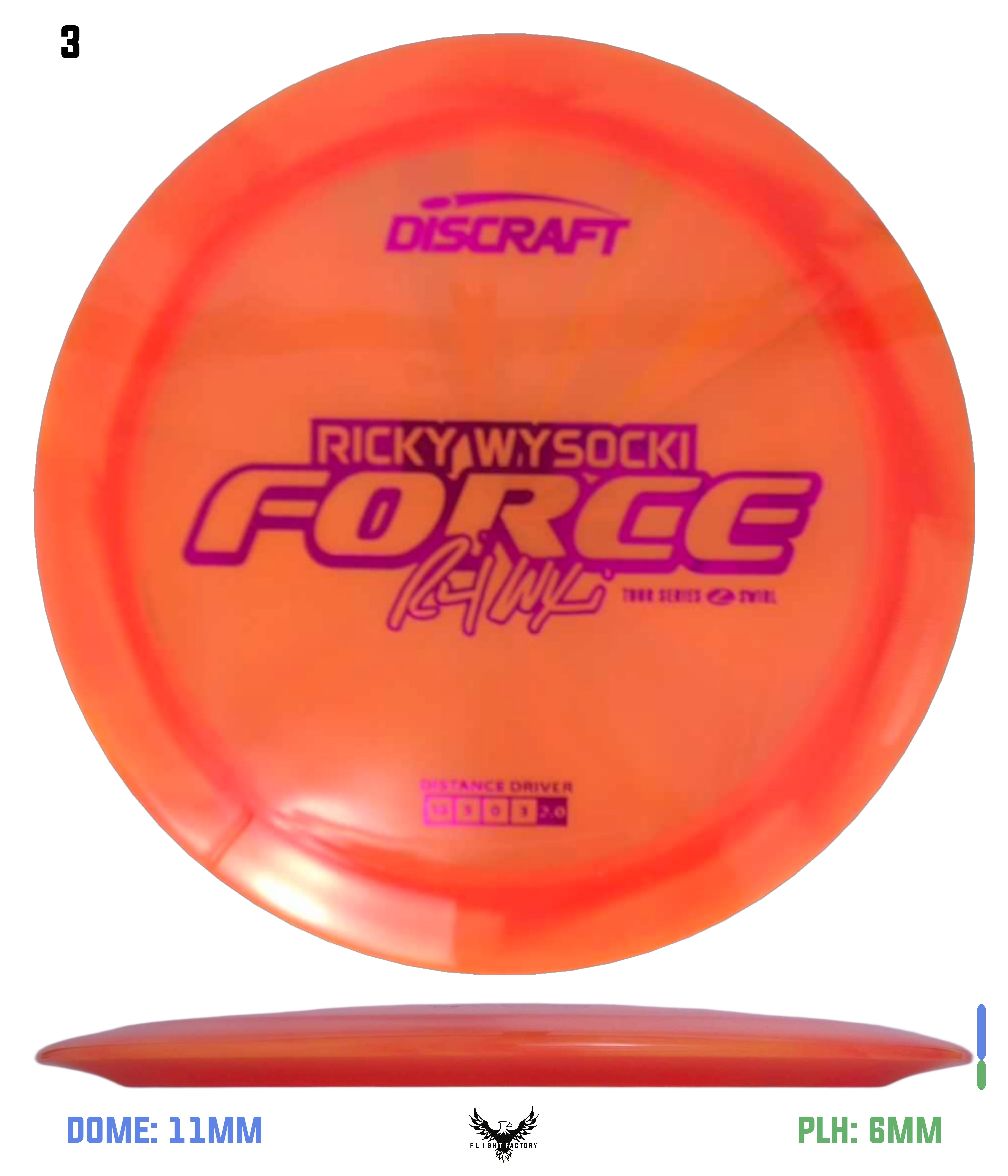 D FORCE SーTOUR 00U Discraft Ricky Wysocki 2025 Tour Series Z Swirl Force