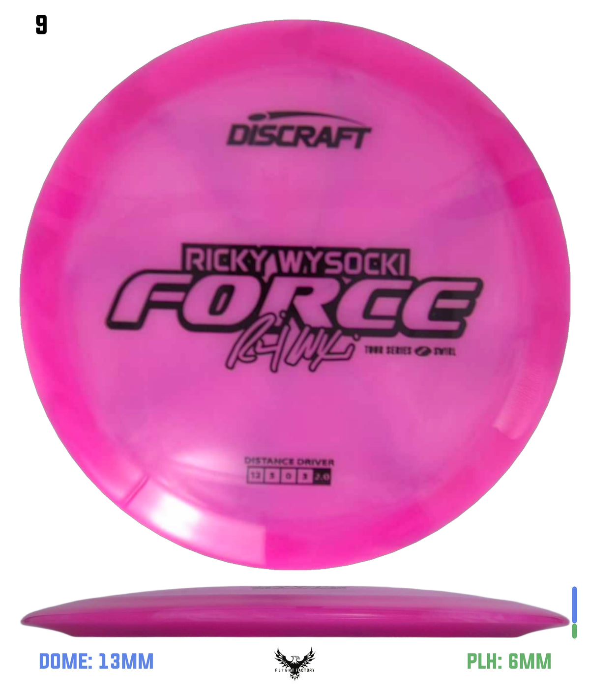 Discraft Ricky Wysocki 2025 Tour Series Z Swirl Force