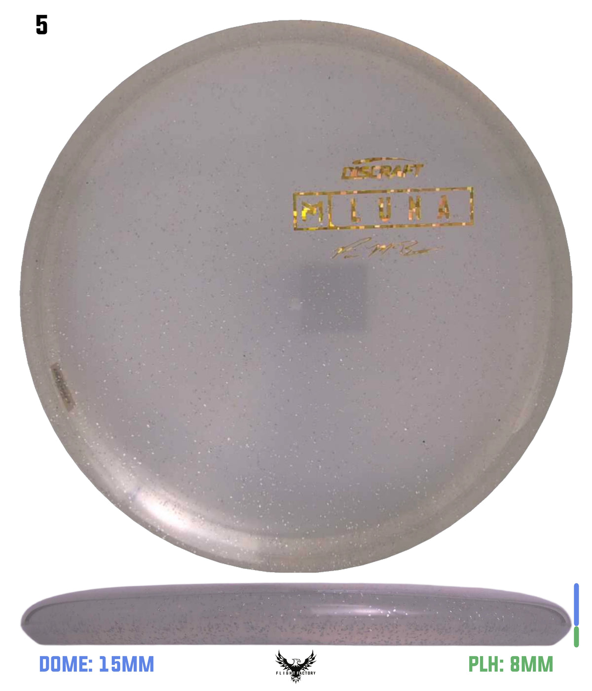Discraft Paul McBeth Z Sparkle Luna - McBeth Signature Logo