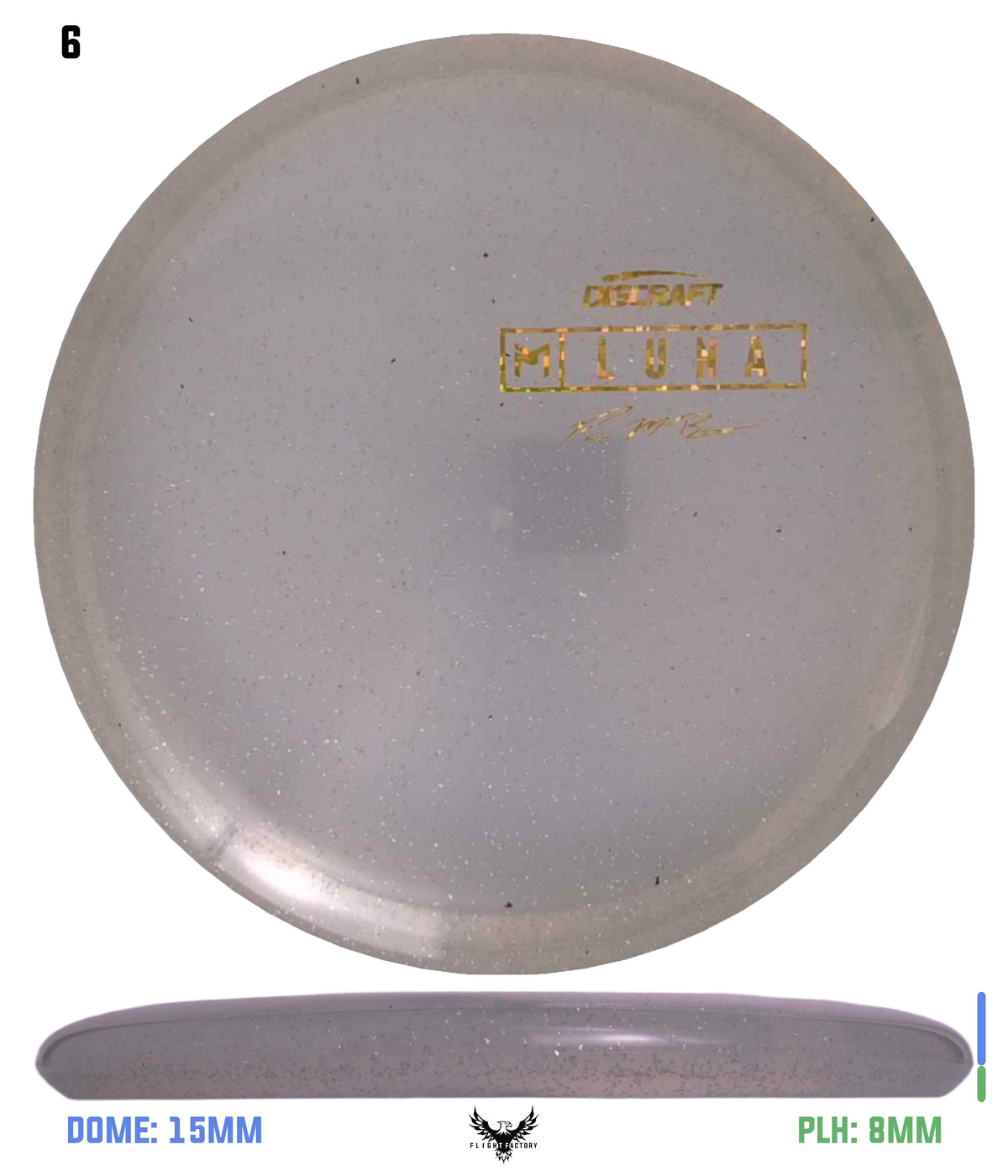 Discraft Paul McBeth Z Sparkle Luna - McBeth Signature Logo