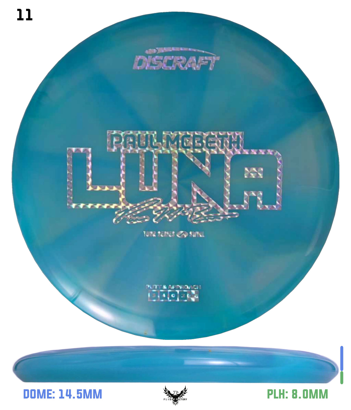 Discraft Paul McBeth 2025 Tour Series Z Swirl Luna