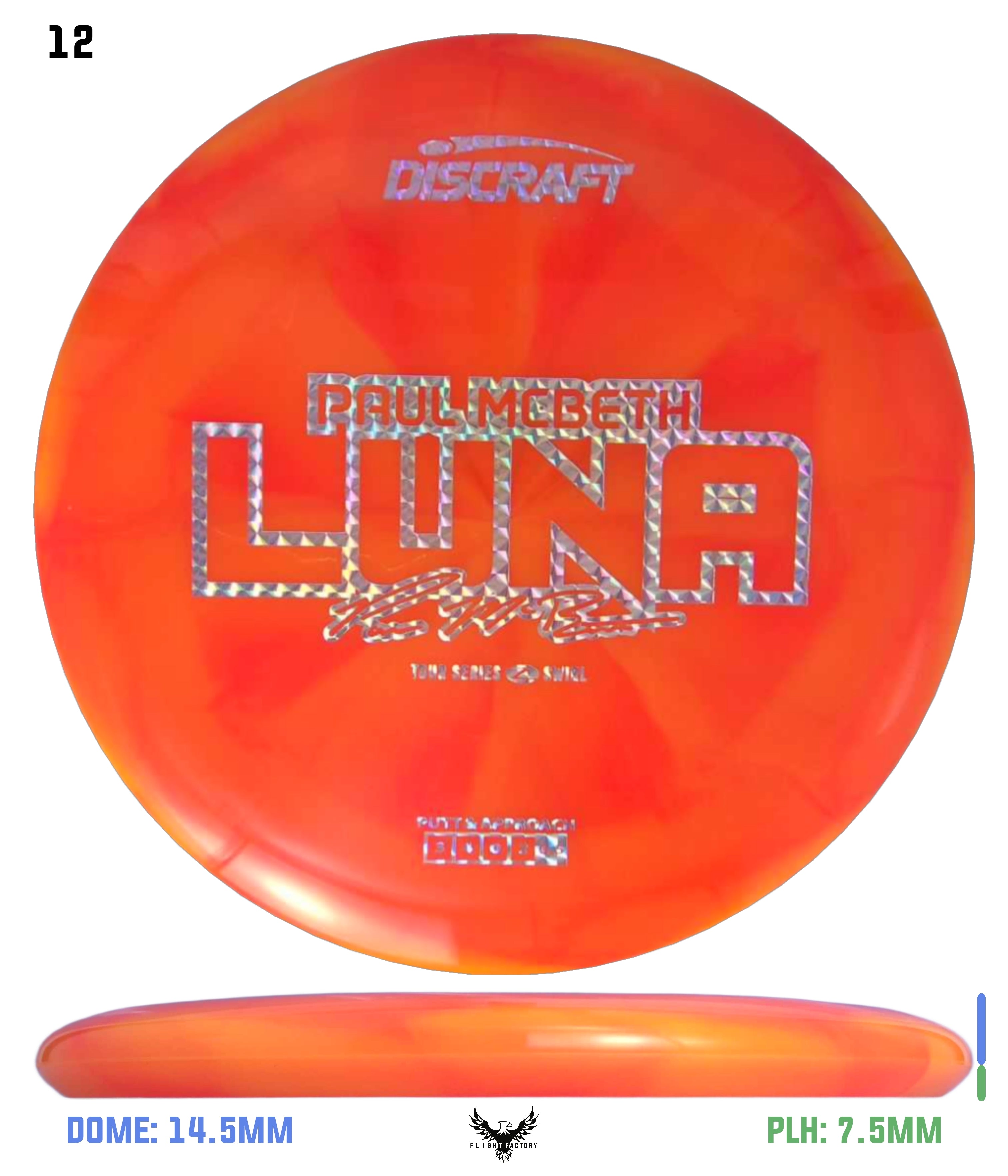 Discraft Paul McBeth 2025 Tour Series Z Swirl Luna - Flight