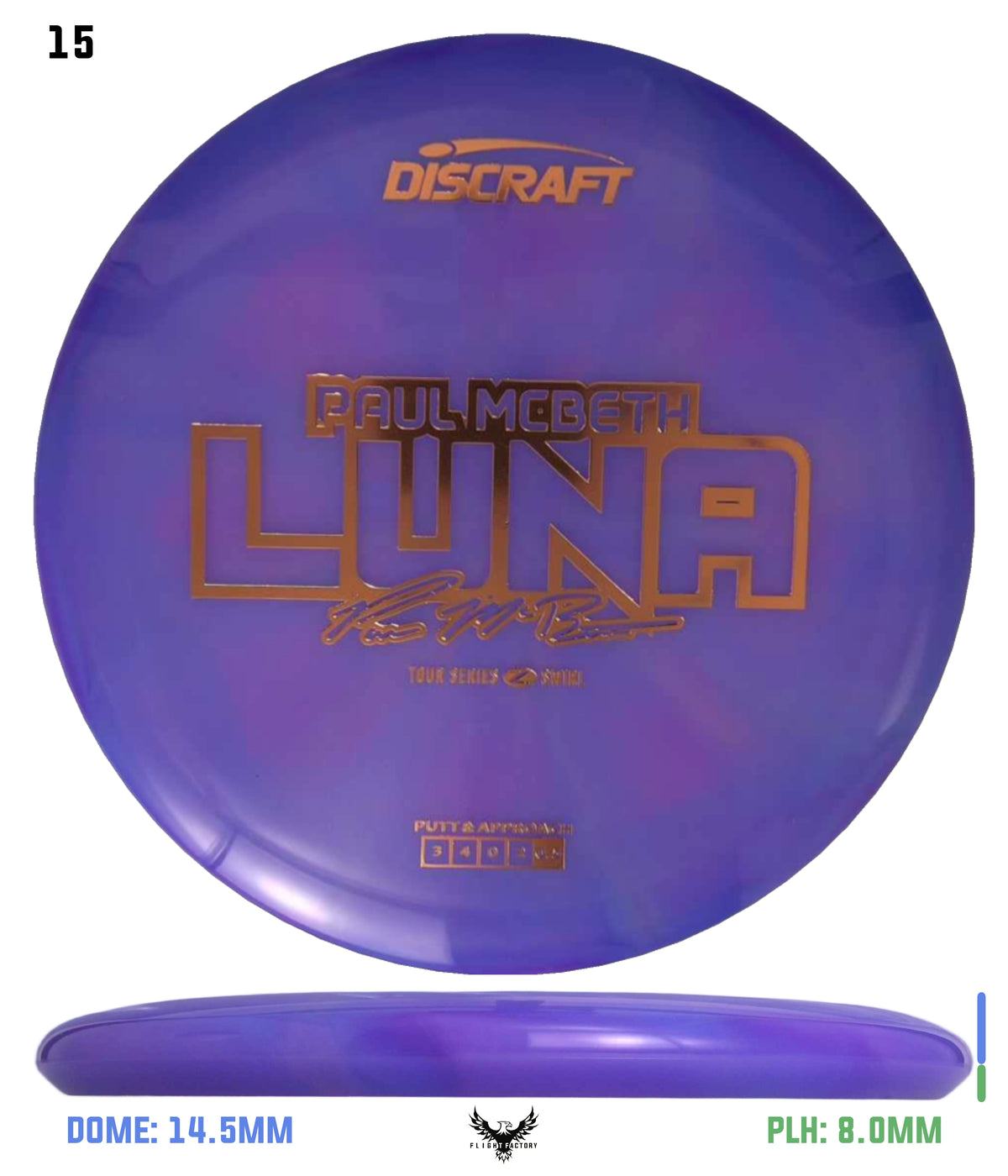 Discraft Paul McBeth 2025 Tour Series Z Swirl Luna