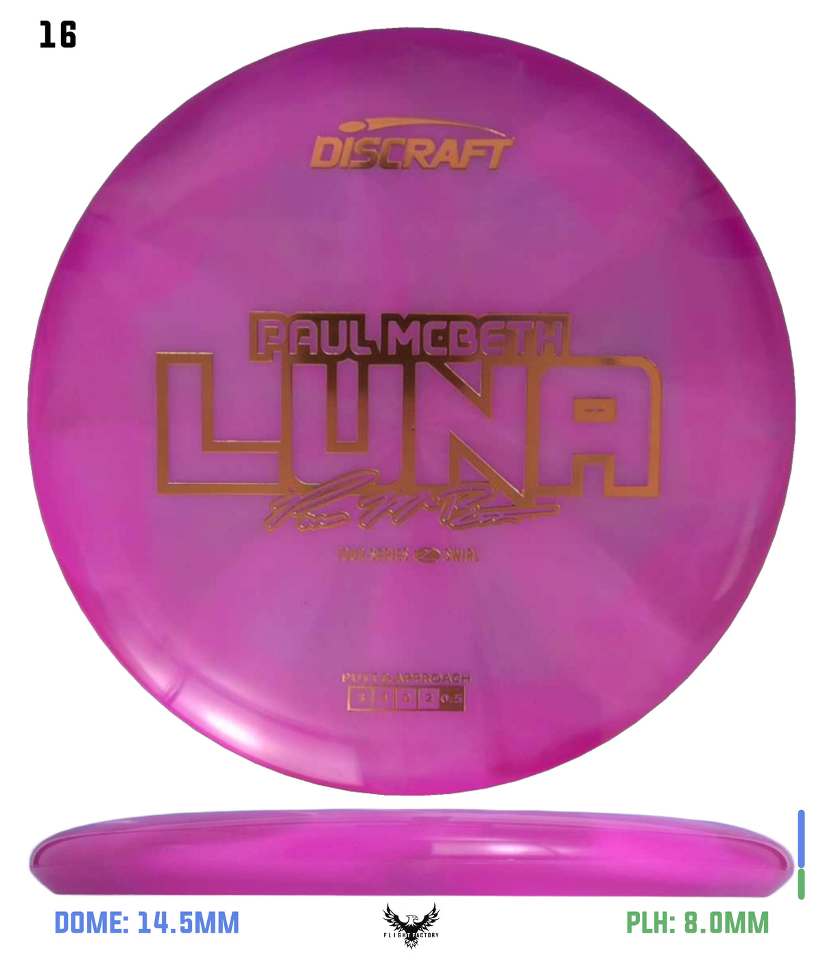 Discraft Paul McBeth 2025 Tour Series Z Swirl Luna