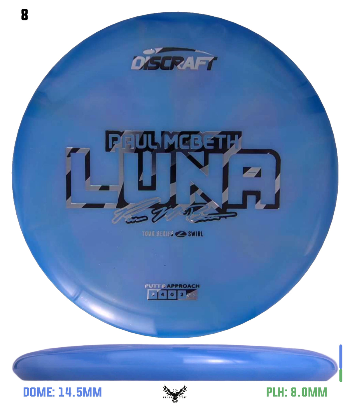 Discraft Paul McBeth 2025 Tour Series Z Swirl Luna