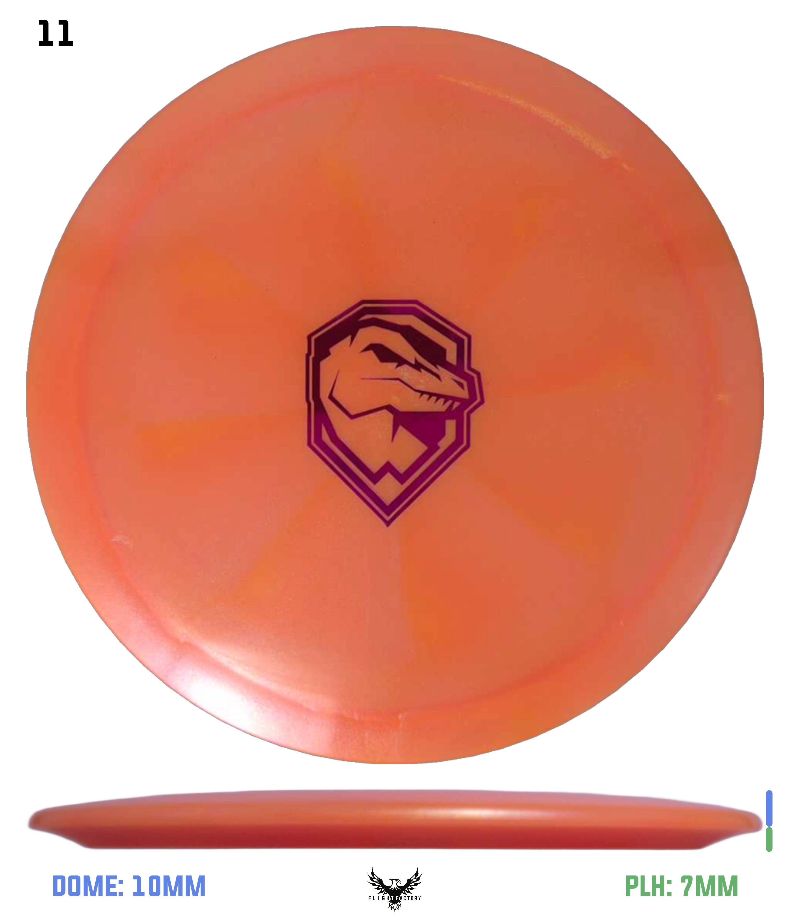 Discraft Colorshift Z Raptor - Ricky Wysocki Badge - Flight