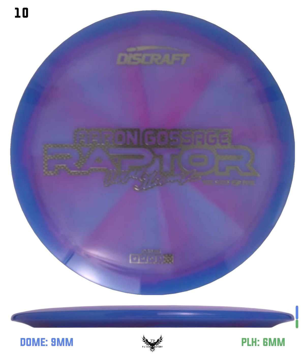 Discraft Aaron Gossage 2025 Tour Series Z Swirl Raptor