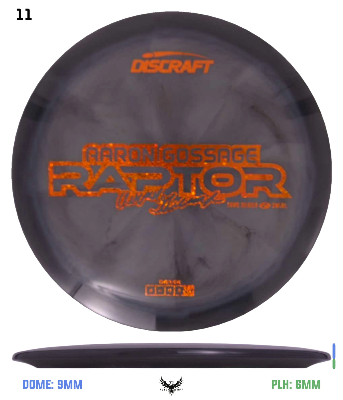 Discraft Aaron Gossage 2025 Tour Series Z Swirl Raptor