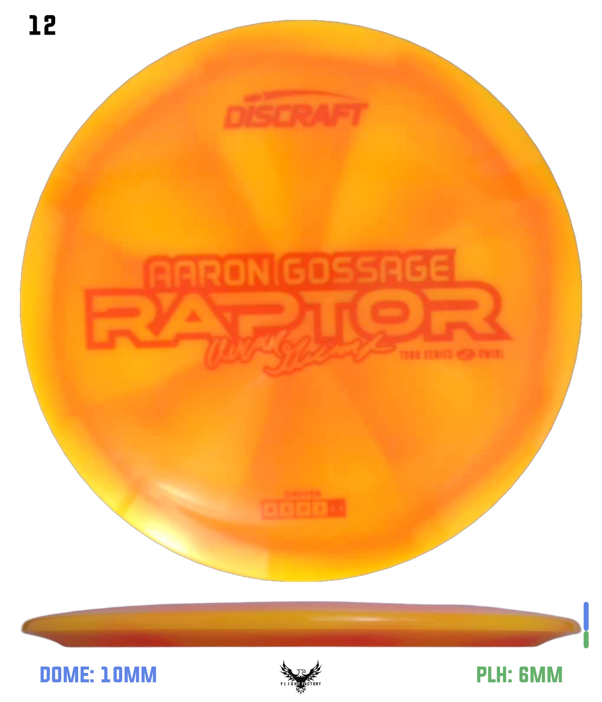 Discraft Aaron Gossage 2025 Tour Series Z Swirl Raptor