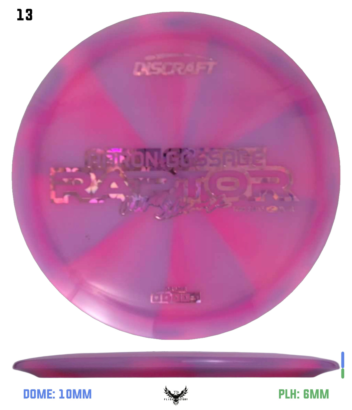 Discraft Aaron Gossage 2025 Tour Series Z Swirl Raptor