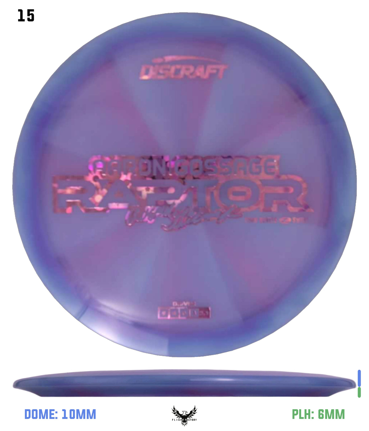 Discraft Aaron Gossage 2025 Tour Series Z Swirl Raptor