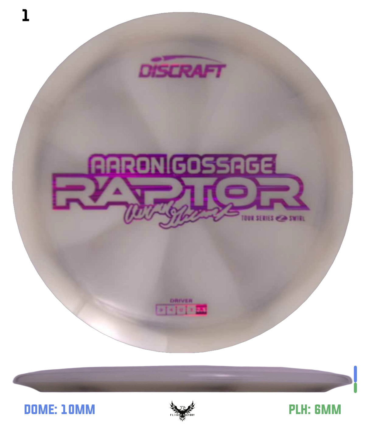 Discraft Aaron Gossage 2025 Tour Series Z Swirl Raptor