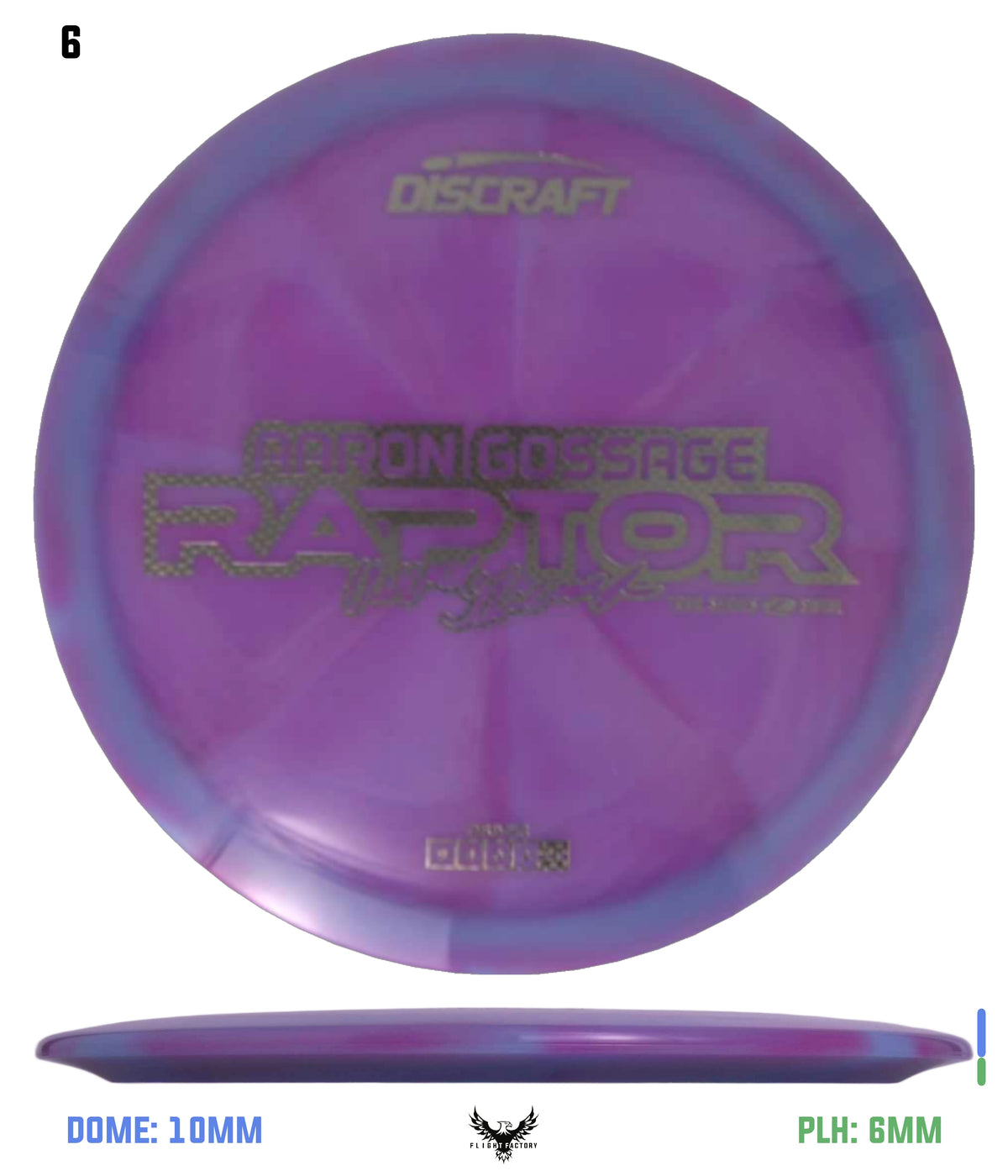 Discraft Aaron Gossage 2025 Tour Series Z Swirl Raptor