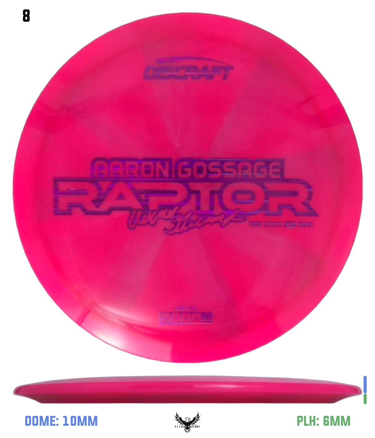Discraft Aaron Gossage 2025 Tour Series Z Swirl Raptor