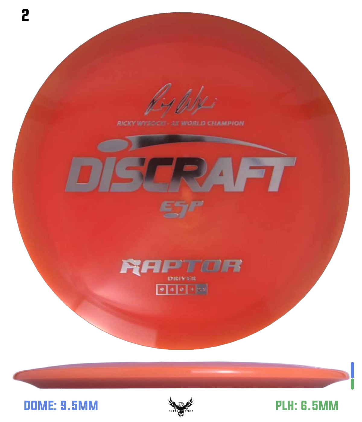 Discraft ESP Raptor - Ricky Wysocki Signature Series