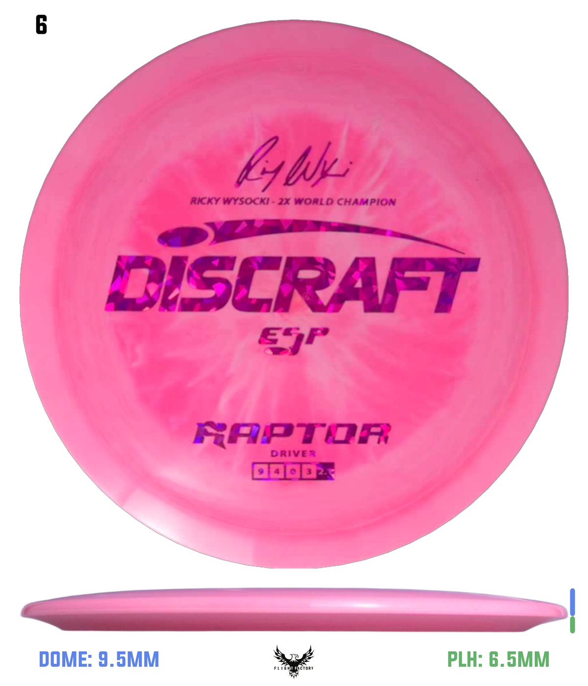 Discraft ESP Raptor - Ricky Wysocki Signature Series