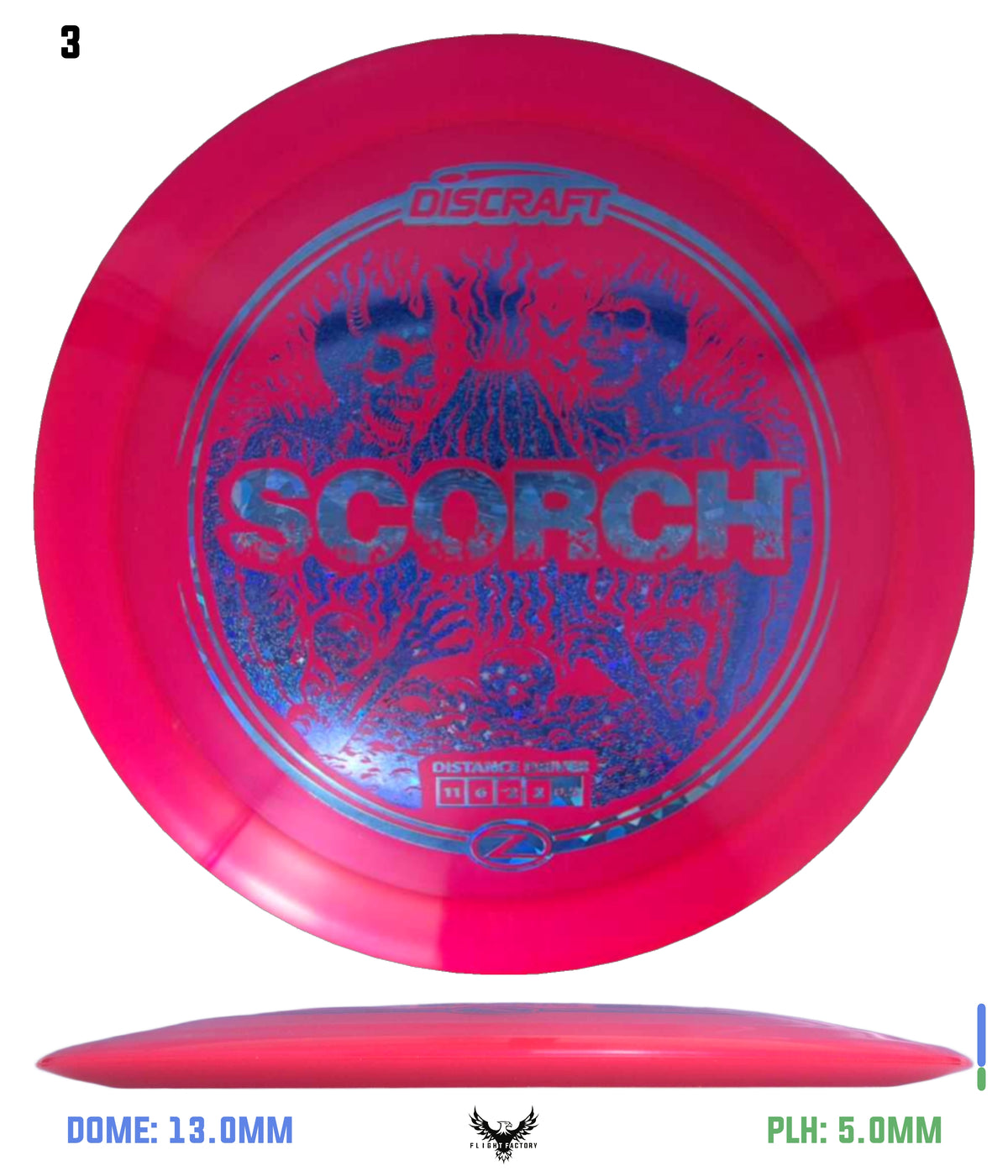 Discraft Z Scorch - Skeleton Stamp