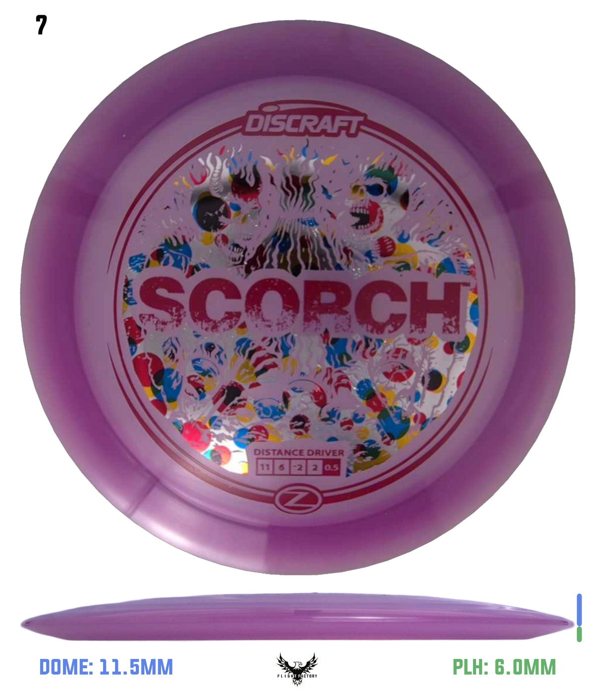 Discraft Z Scorch - Skeleton Stamp