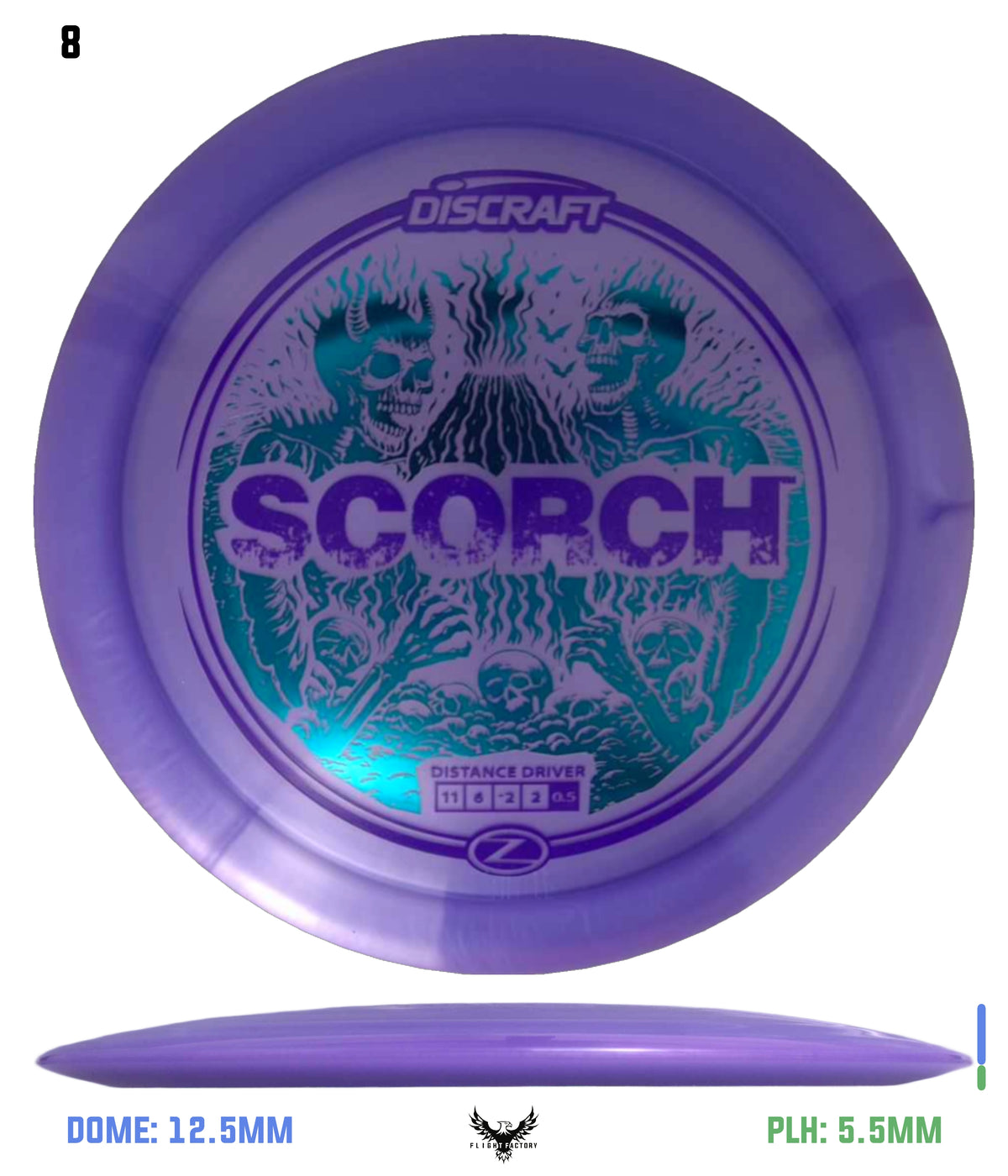 Discraft Z Scorch - Skeleton Stamp