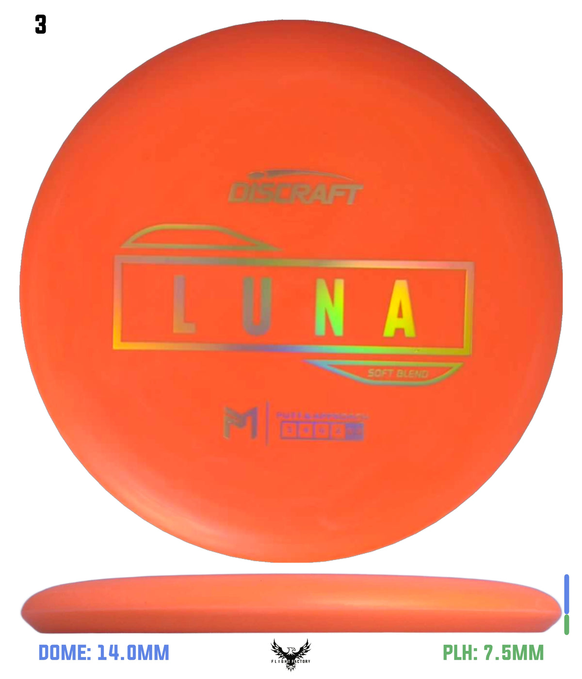 Discraft Paul McBeth Putter Line Luna - Soft Blend