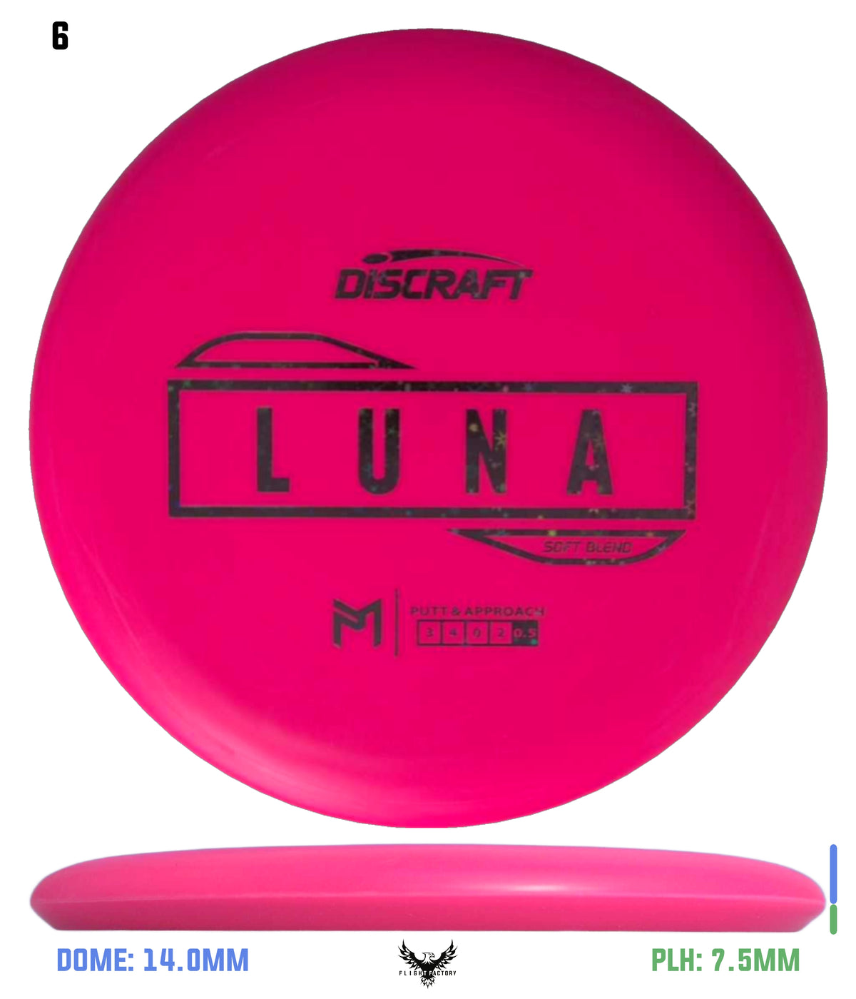 Discraft Paul McBeth Putter Line Luna - Soft Blend