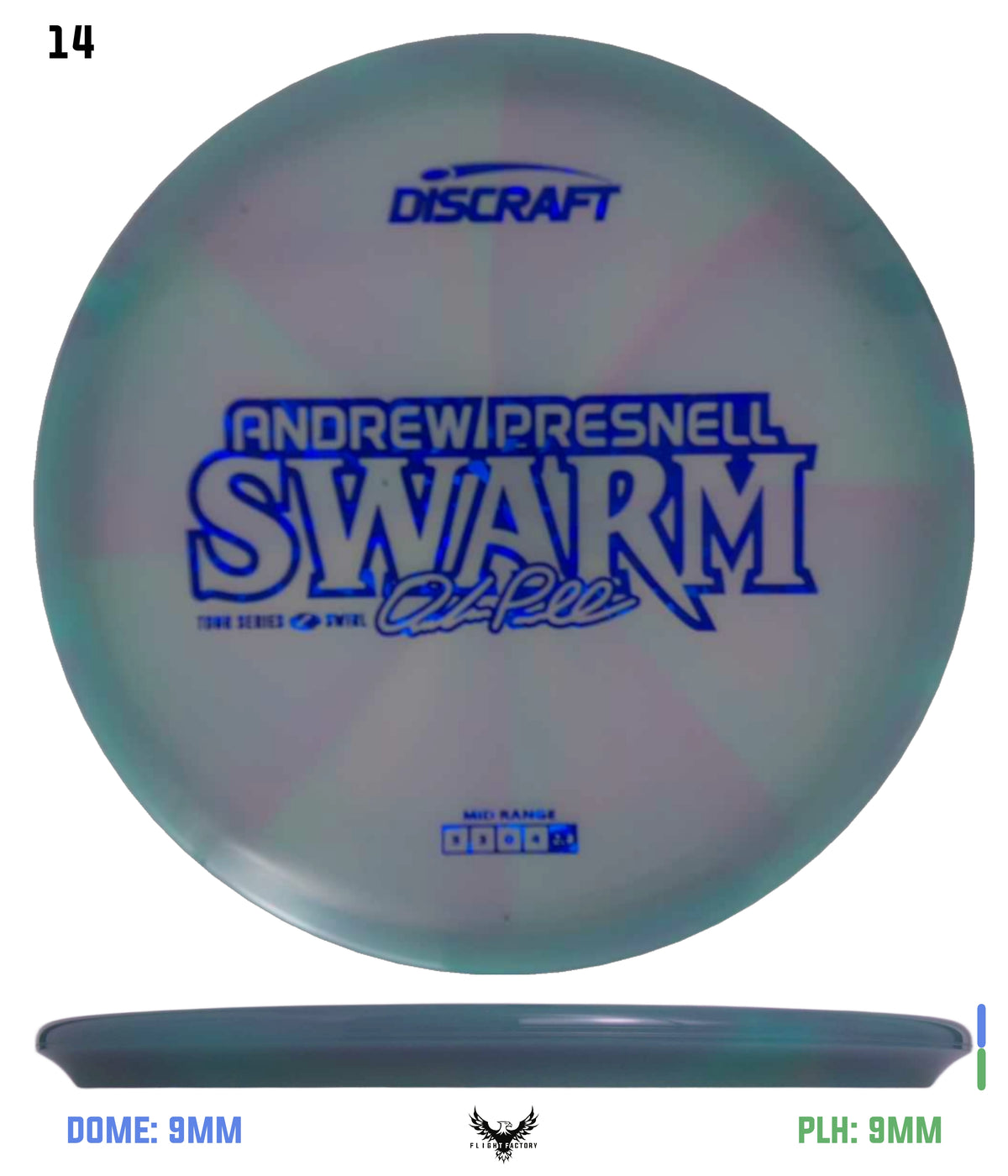 Discraft Andrew Presnell 2025 Tour Series Z Swirl Swarm