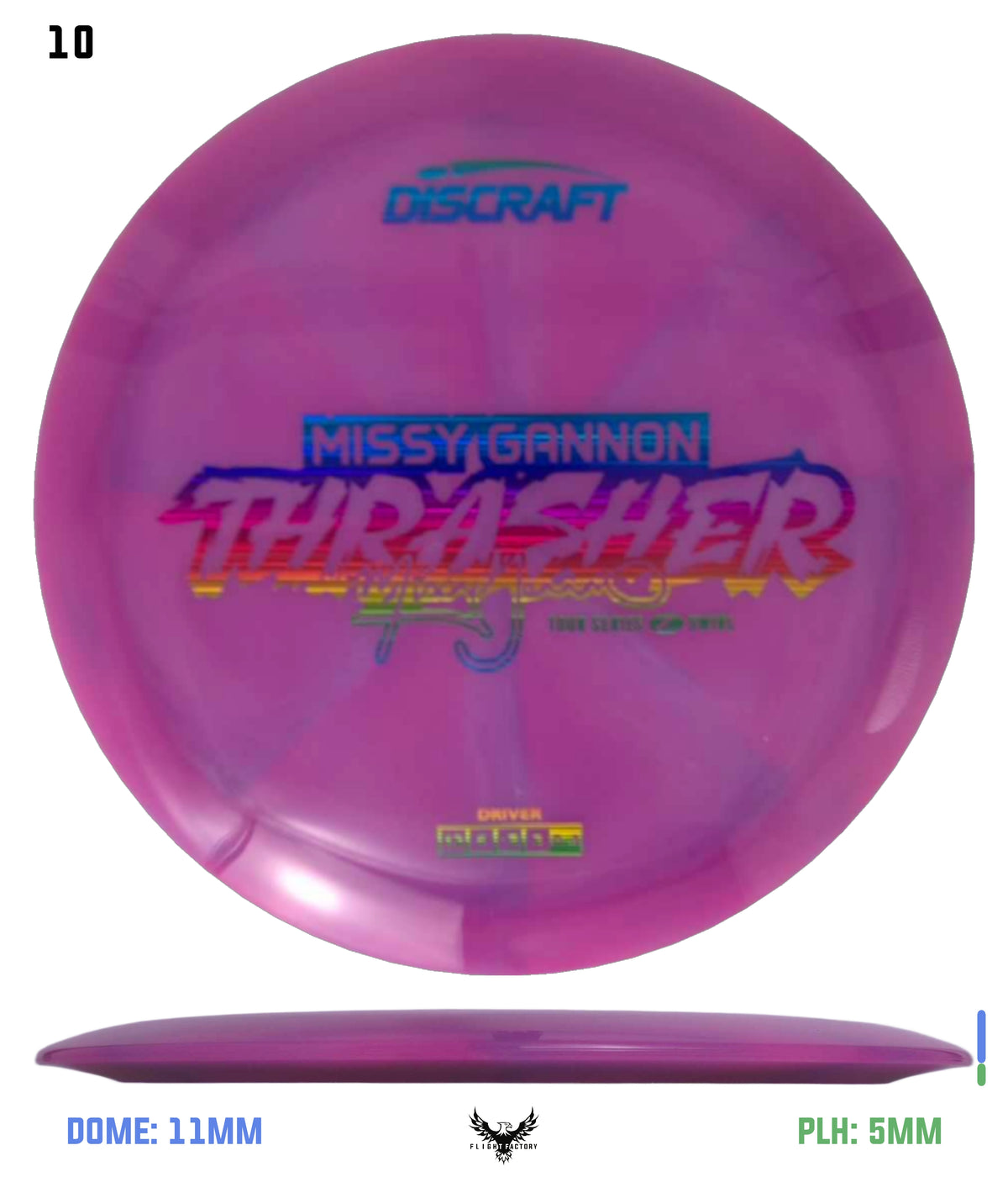 Discraft Missy Gannon 2025 Tour Series Z Swirl Thrasher