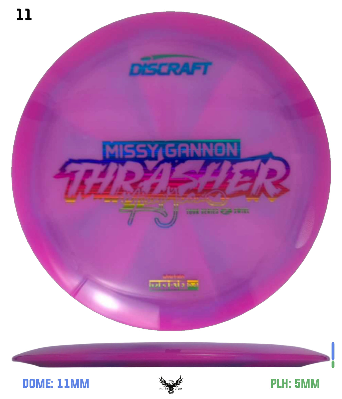 Discraft Missy Gannon 2025 Tour Series Z Swirl Thrasher