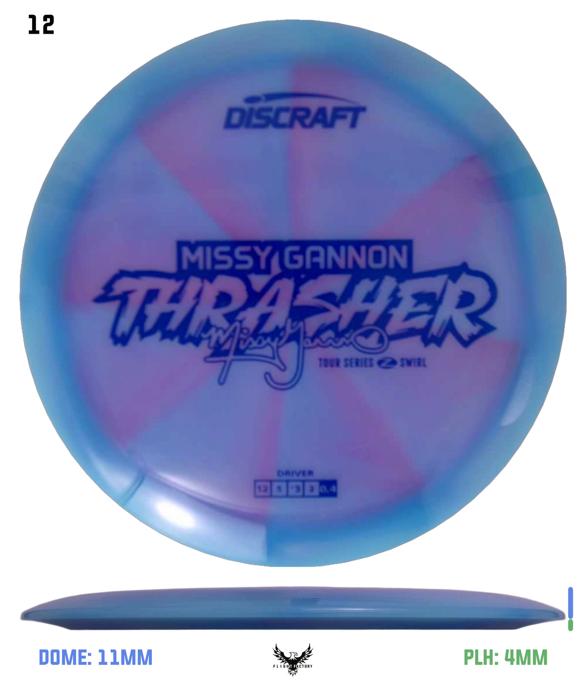 Discraft Missy Gannon 2025 Tour Series Z Swirl Thrasher