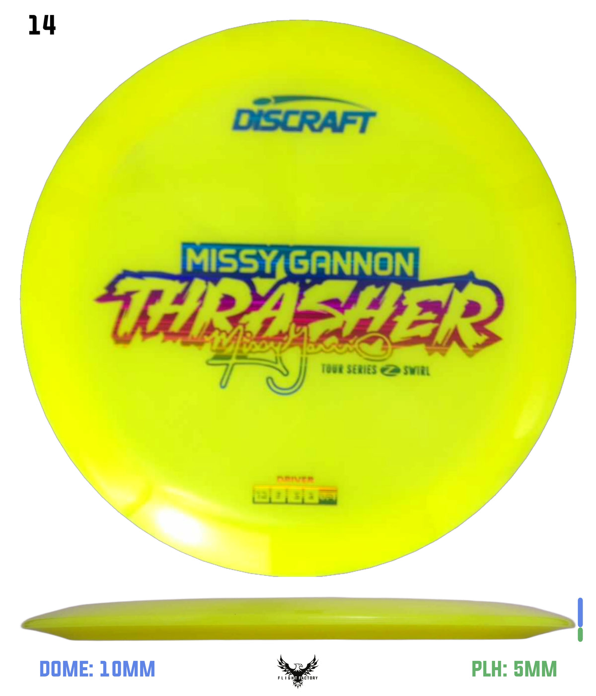 Discraft Missy Gannon 2025 Tour Series Z Swirl Thrasher