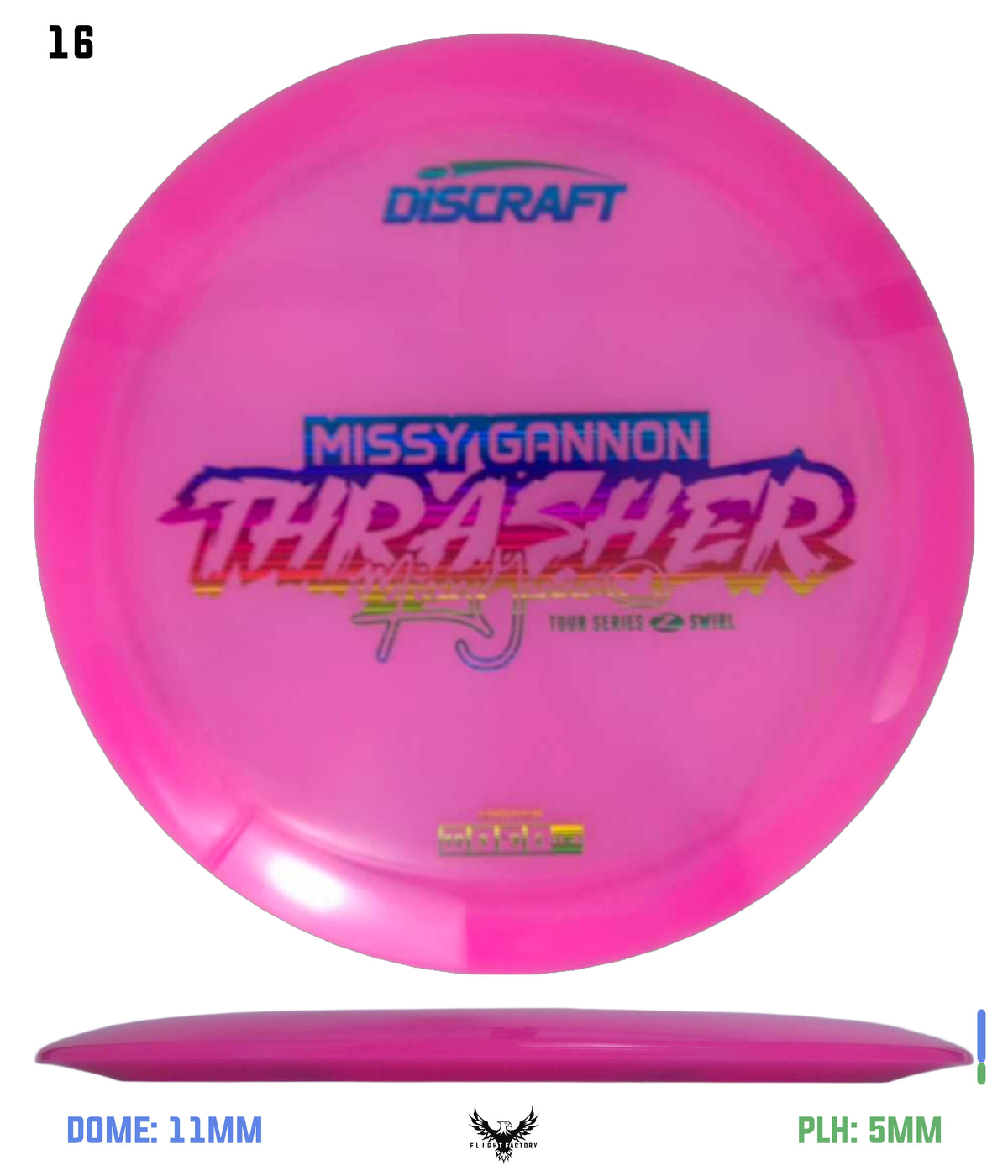 Discraft Missy Gannon 2025 Tour Series Z Swirl Thrasher