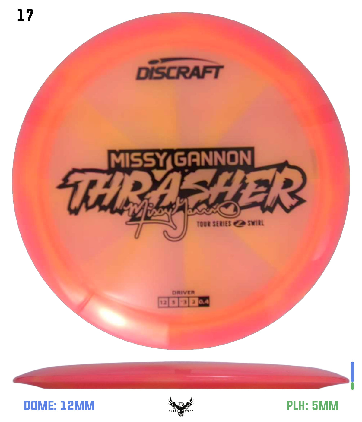 Discraft Missy Gannon 2025 Tour Series Z Swirl Thrasher