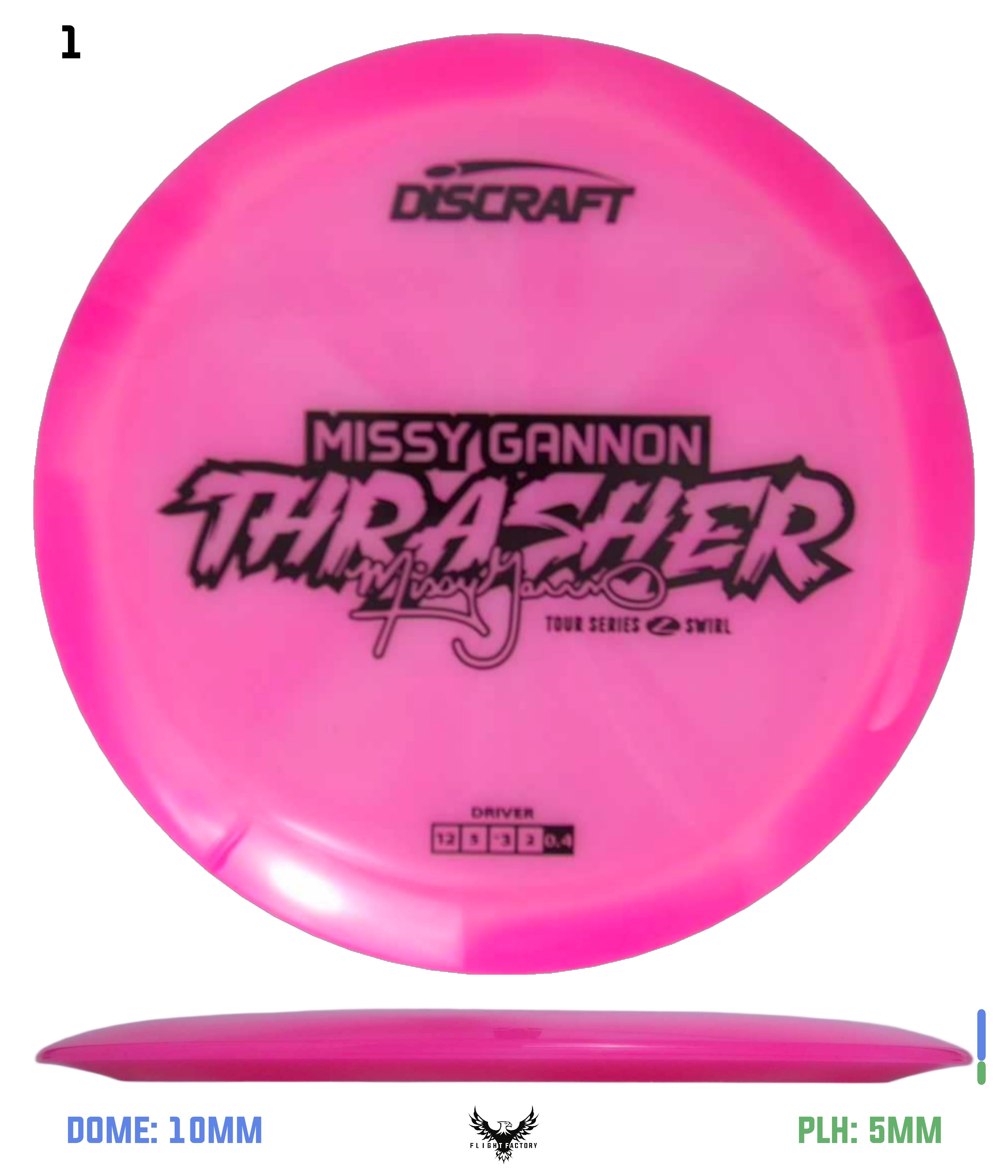 Discraft Missy Gannon 2025 Tour Series Z Swirl Thrasher - Flight