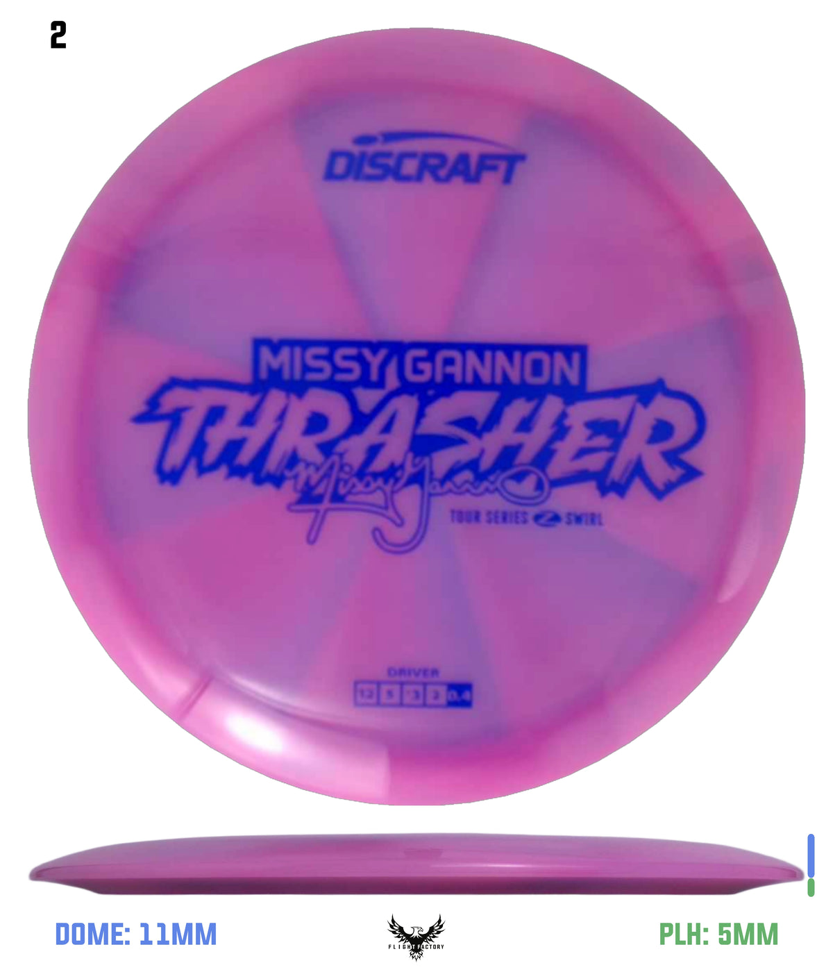 Discraft Missy Gannon 2025 Tour Series Z Swirl Thrasher