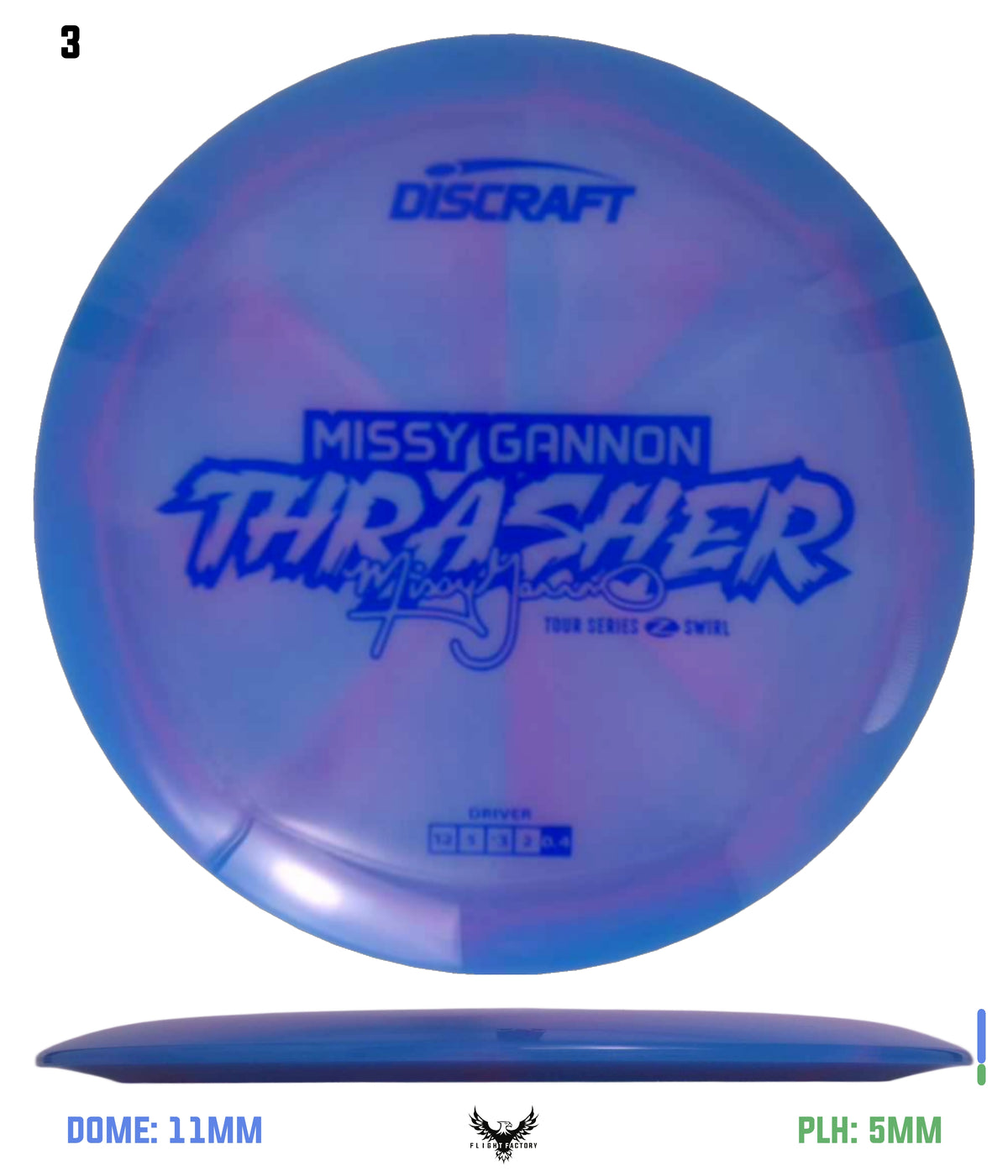 Discraft Missy Gannon 2025 Tour Series Z Swirl Thrasher