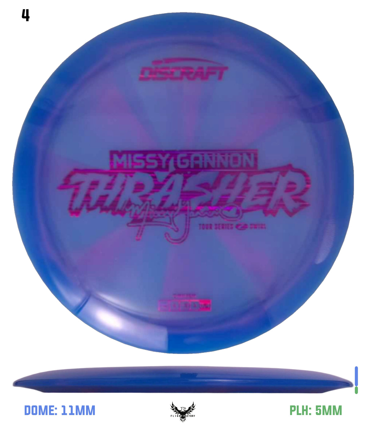 Discraft Missy Gannon 2025 Tour Series Z Swirl Thrasher
