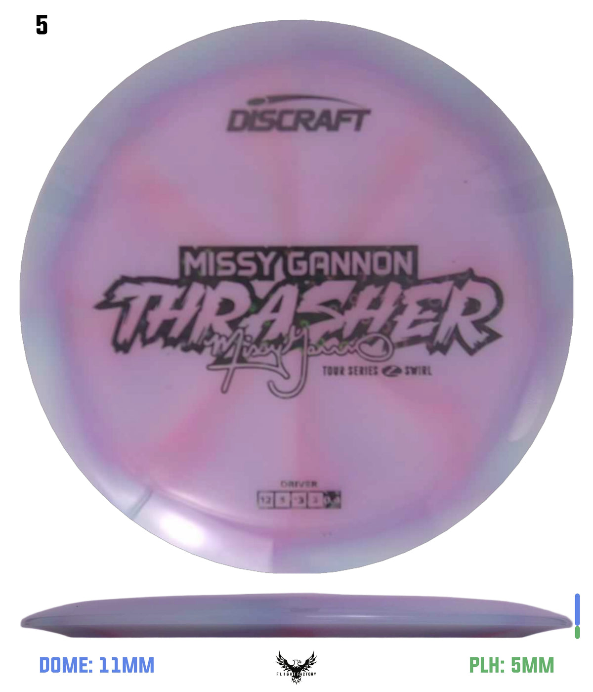 Discraft Missy Gannon 2025 Tour Series Z Swirl Thrasher