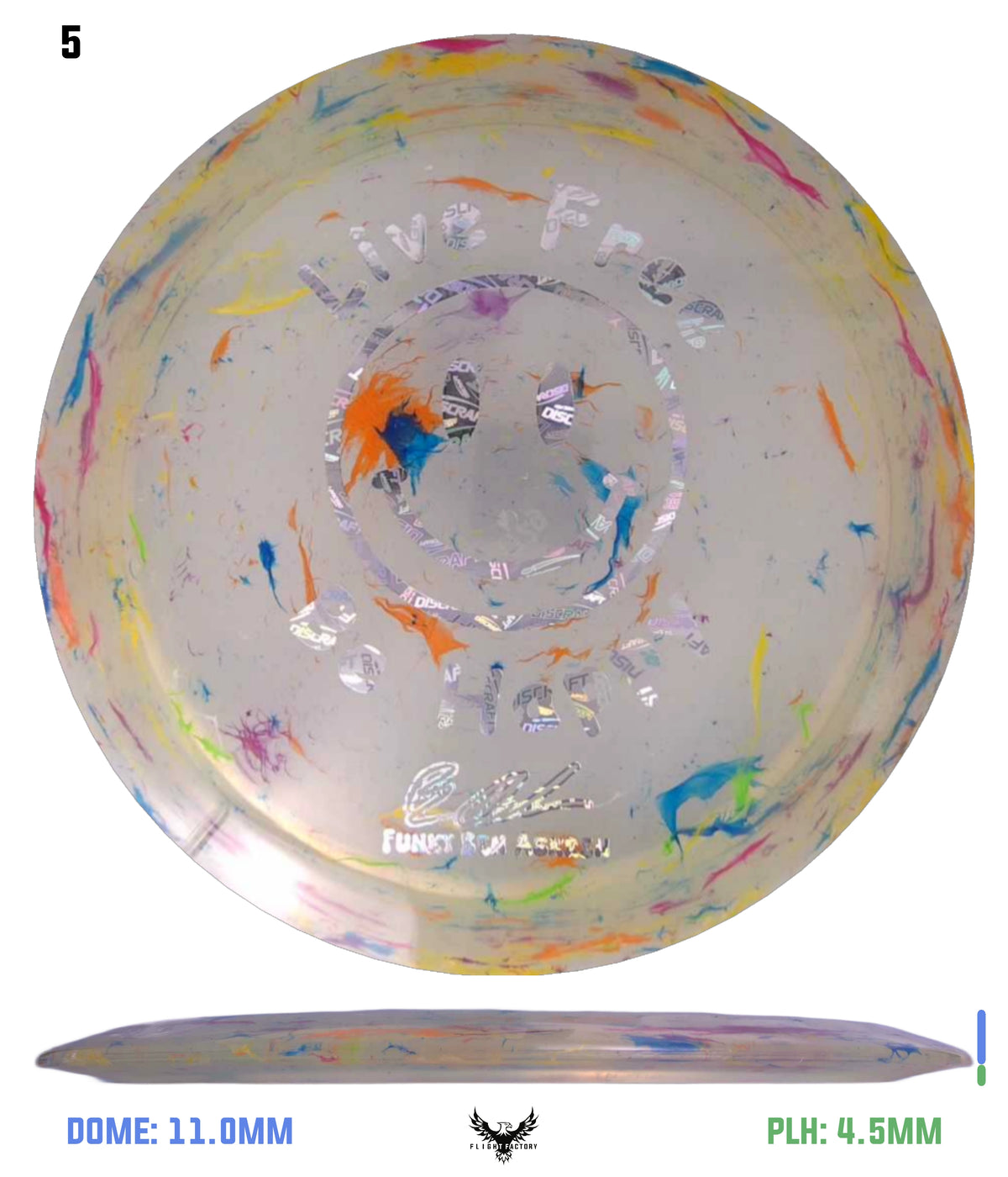 Discraft Ben Askren Jawbreaker Z Thrasher - &quot;Live Free Be Happy&quot; No