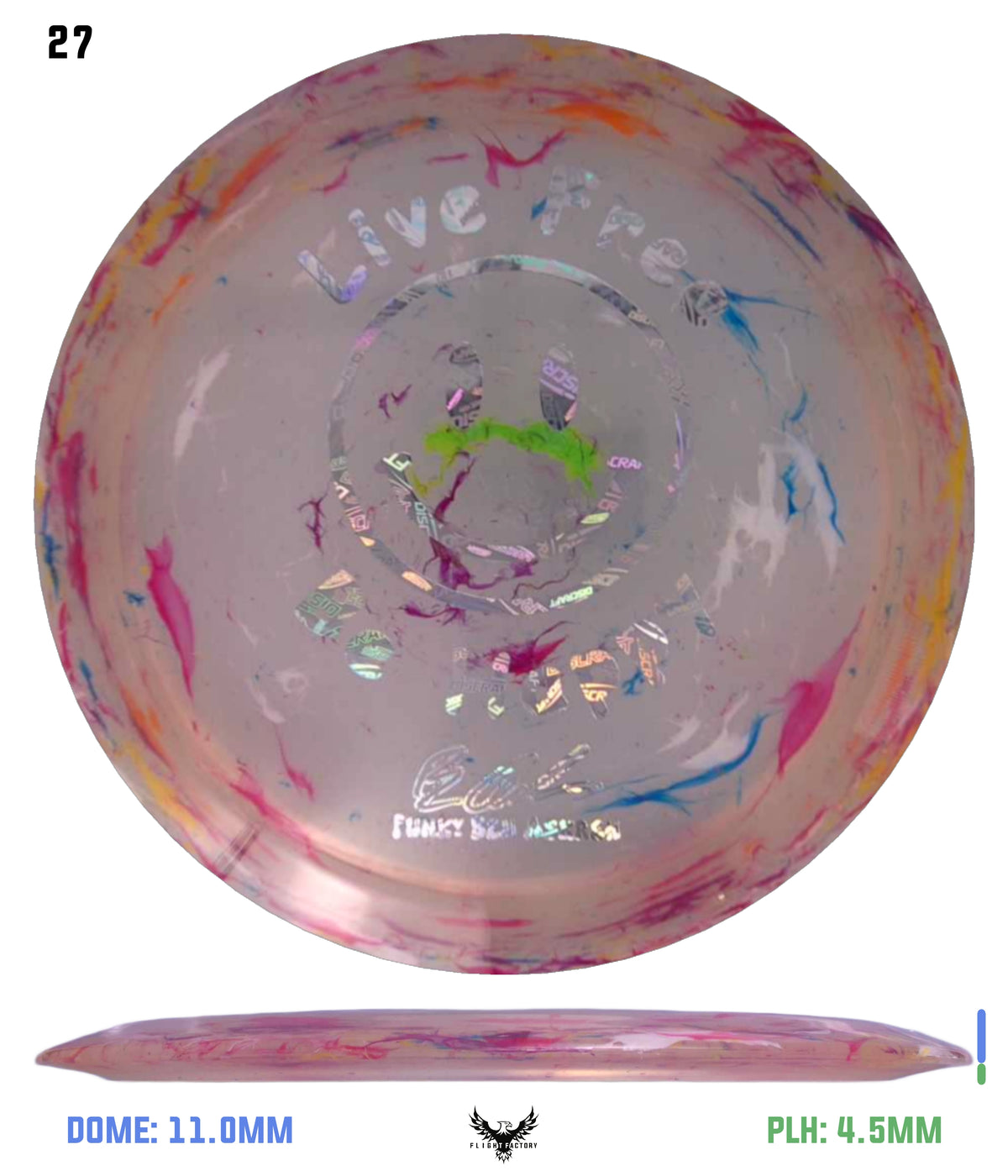 Discraft Ben Askren Jawbreaker Z Thrasher - &quot;Live Free Be Happy&quot; No