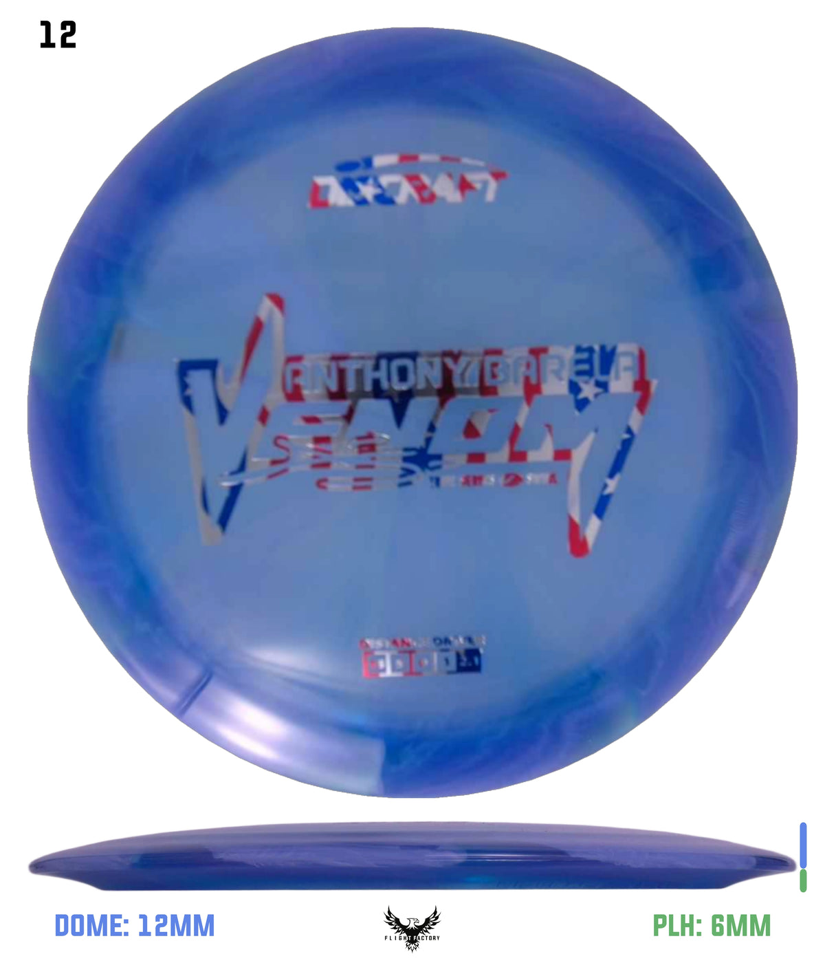 Discraft Anthony Barela 2025 Tour Series Z Swirl Venom