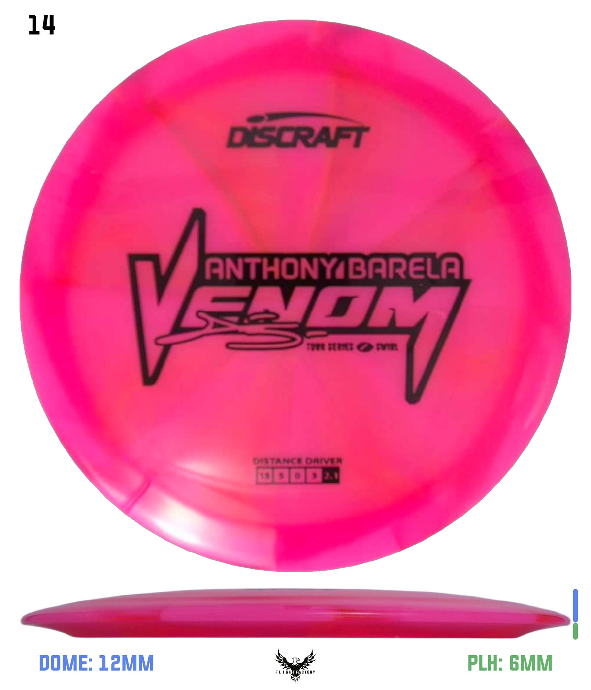 Discraft Anthony Barela 2025 Tour Series Z Swirl Venom