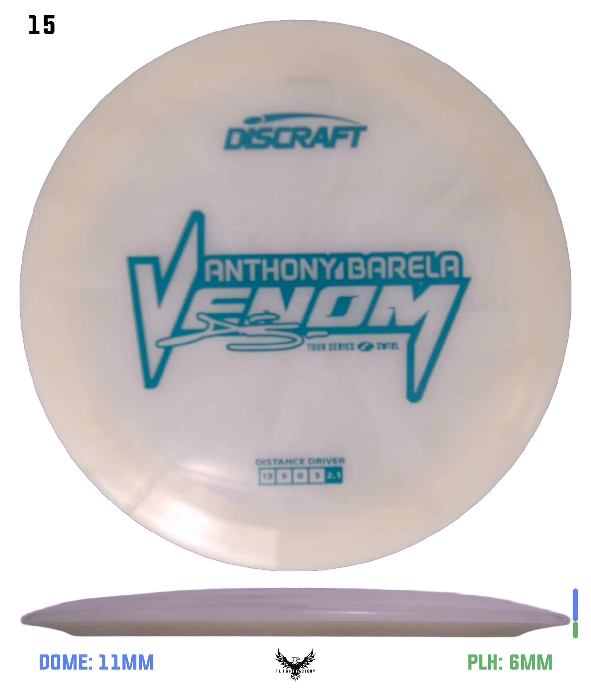Discraft Anthony Barela 2025 Tour Series Z Swirl Venom