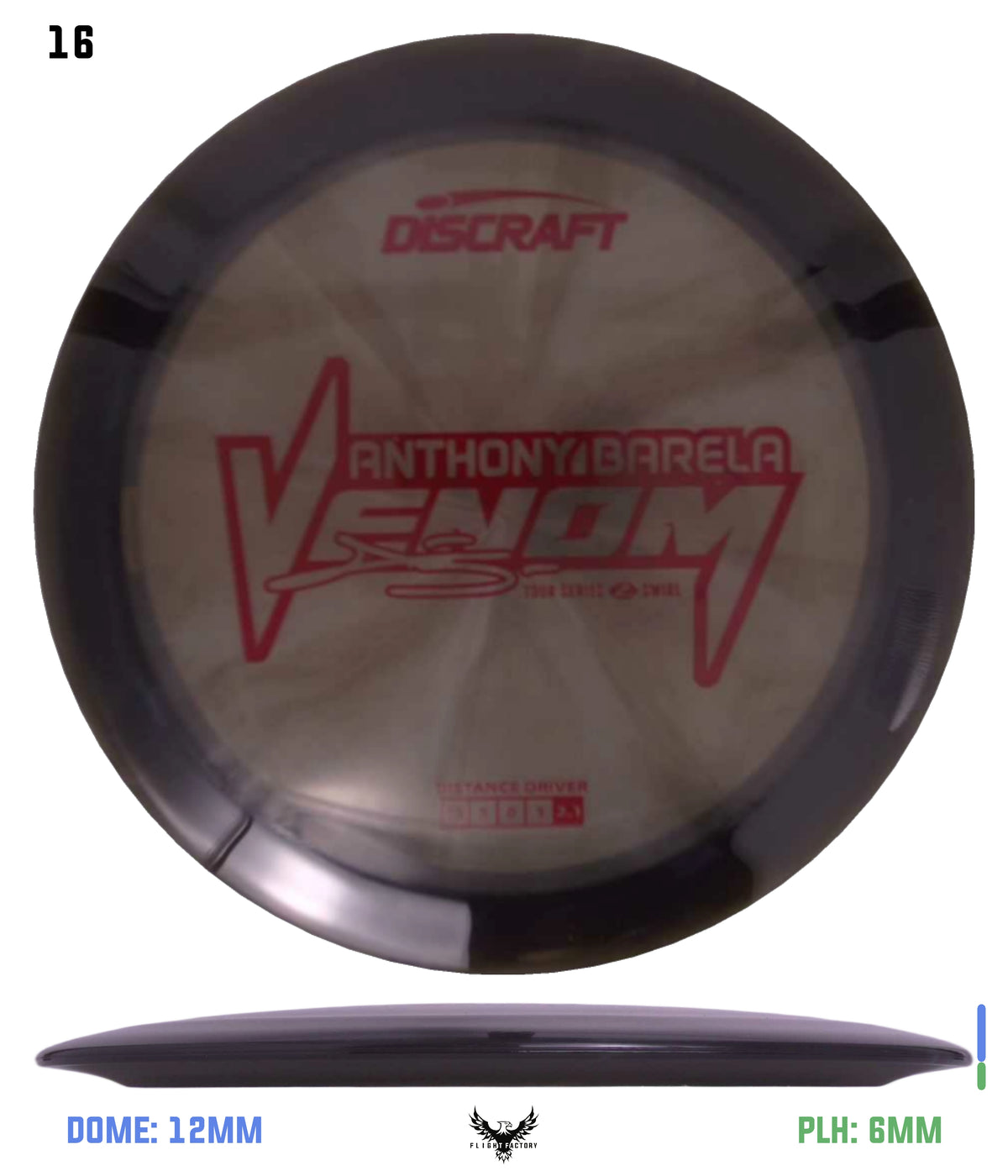 Discraft Anthony Barela 2025 Tour Series Z Swirl Venom