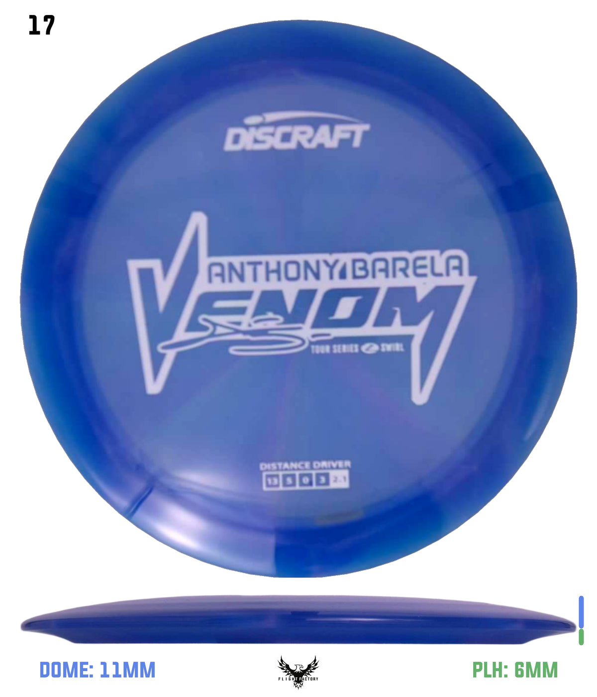 Discraft Anthony Barela 2025 Tour Series Z Swirl Venom