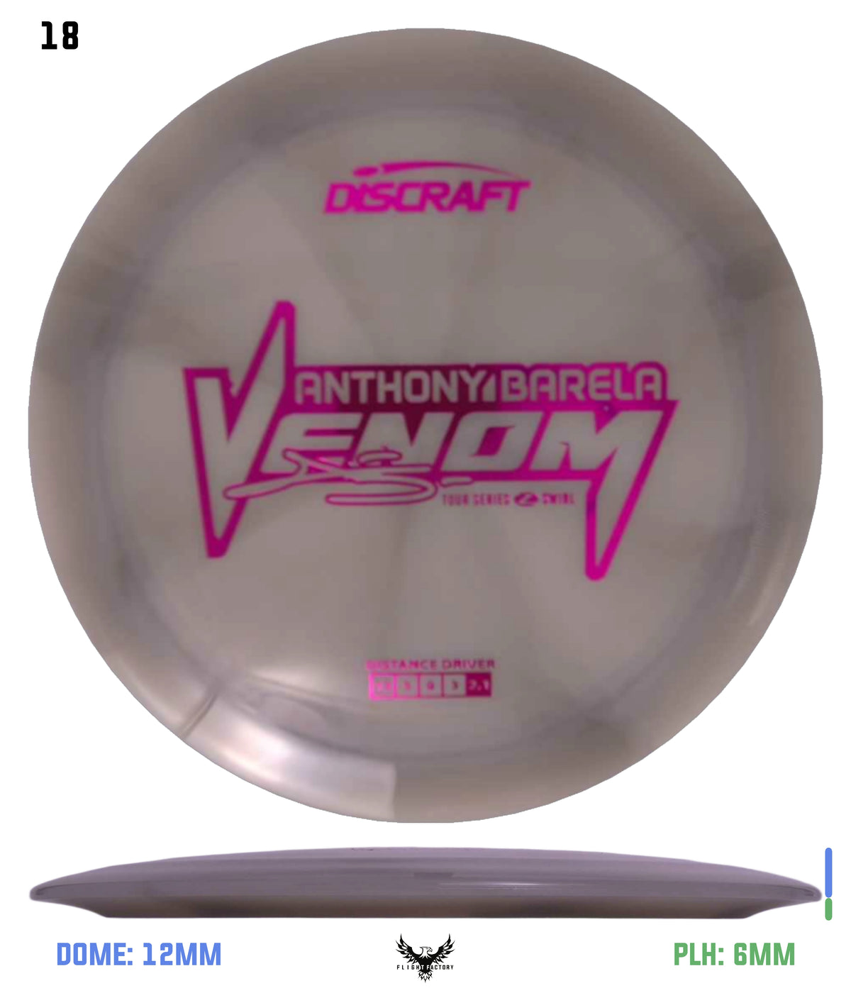 Discraft Anthony Barela 2025 Tour Series Z Swirl Venom