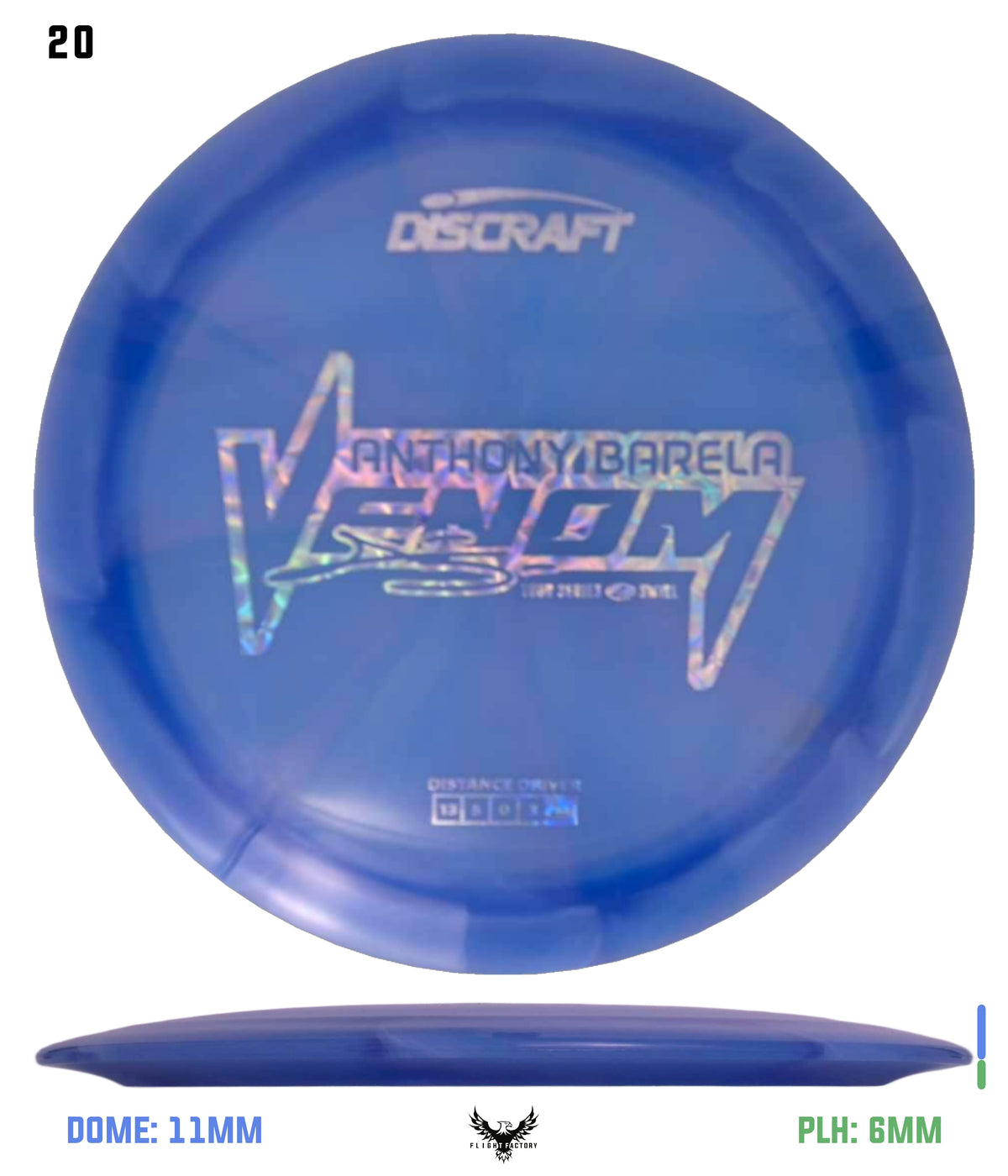 Discraft Anthony Barela 2025 Tour Series Z Swirl Venom